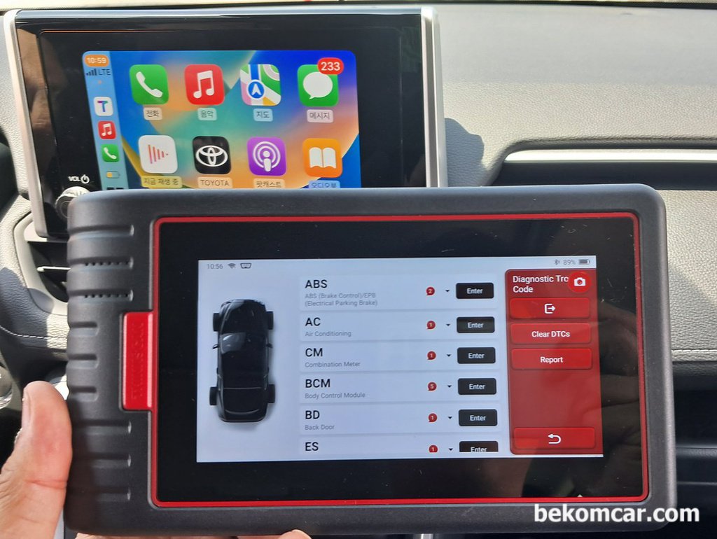토요타 라브4 SUV 차량 진단기 스캔결과, PDI중요성|bekomcar.com