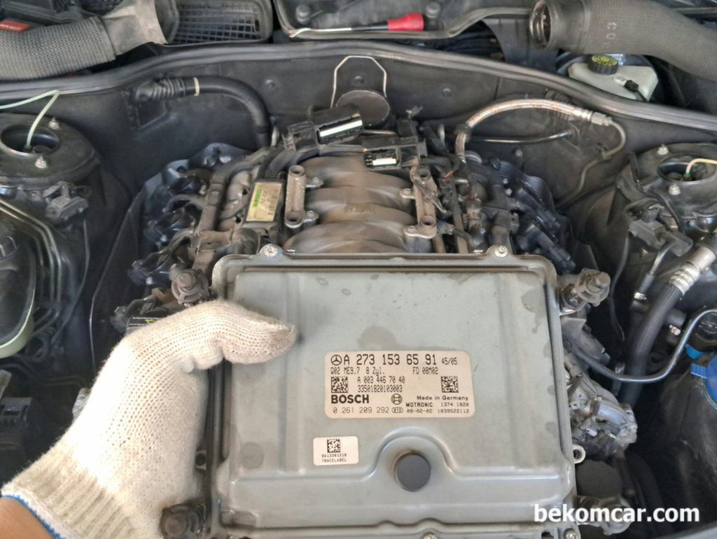 2008년 메르세데스 벤츠 S550 V8 ECU & 연료공급 간헐적 이상증상 진단기록|贝科姆汽车 (bekomcar)