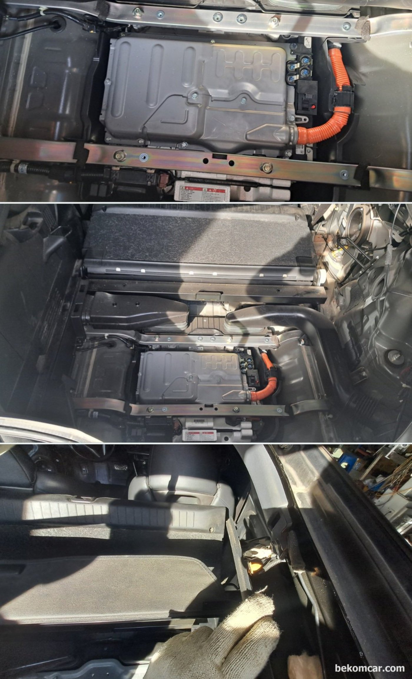 혼다 하이브리드 CRZ 10만키로 주행, 고장코드는 P1634 로 증상은 충전불가이다. 기본점검후 하이브리드 시스템 부분 점검을 한다. 작업전에 안전핀 을 꼭 위로 올려서 고전압 차단을 먼저 해야한다.|بيكومكار  (bekomcar)