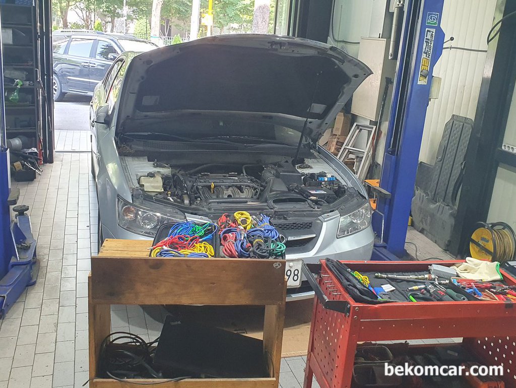 부천 정비소, 엔진진단 워크샵 기록중 점화파형 과 인젝터상태|بيكومكار (bekomcar)
