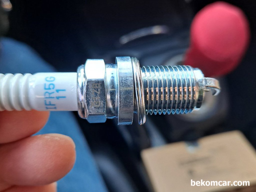 현대 에쿠스 3.8L 람다엔진 점화플러그 NGK IFR5G11, 6개 1세트|بيكومكار (bekomcar)