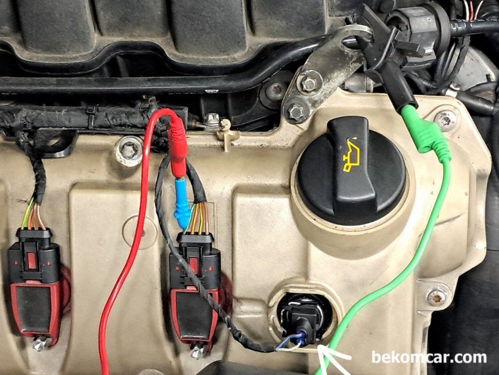 오일 컨트롤 솔레노이드 밸브 OCV 사진자료, 카이엔 4.8L V8 터보엔진|베콤카 차량정밀진단