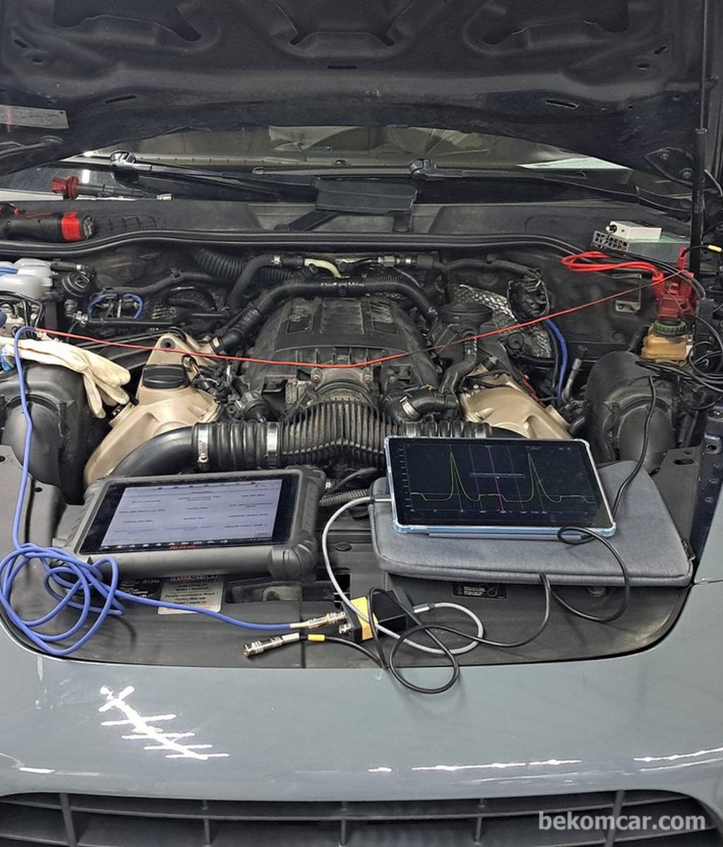 포르쉐 카이엔 V8 4.8L 타이밍 고장 P0016 진단기록|بيكومكار  (bekomcar)