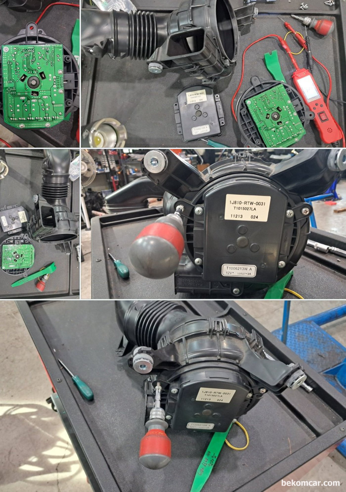 혼다 하이브리드 CRZ 10만키로 주행, 고장코드는 P1634 로 증상은 충전불가이다. 원인으로 파악되는 IPU IMA 팬 모터 상태진단 과정이다. 혼다 하이브리드 차량뿐 아니라 모든 하이브리드 차량은 고전압 냉각팬 관리를 잘 해야한다.|بيكومكار  (bekomcar)