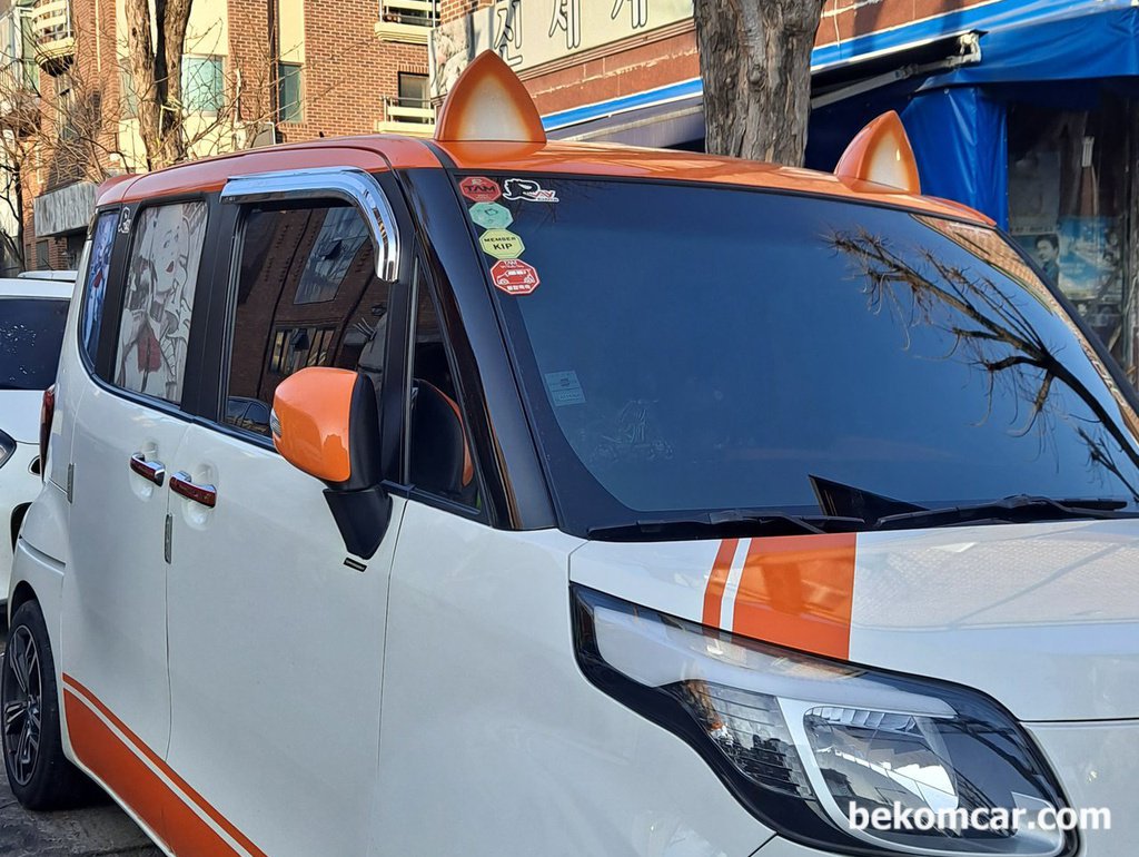 기아 레이 차량, 멋있게 튜닝했다. 토끼인지 도깨비인지|بيكومكار (bekomcar)