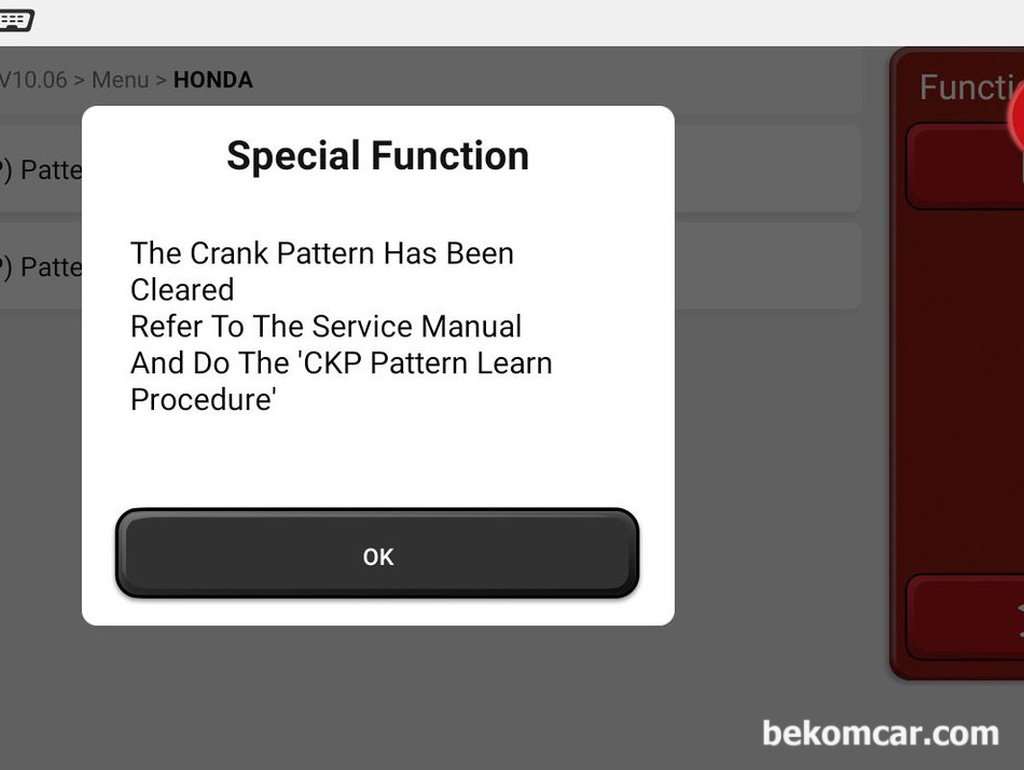 CKP센서값 초기화, CKP센서교환후 필수작업|贝科姆汽车 (bekomcar)