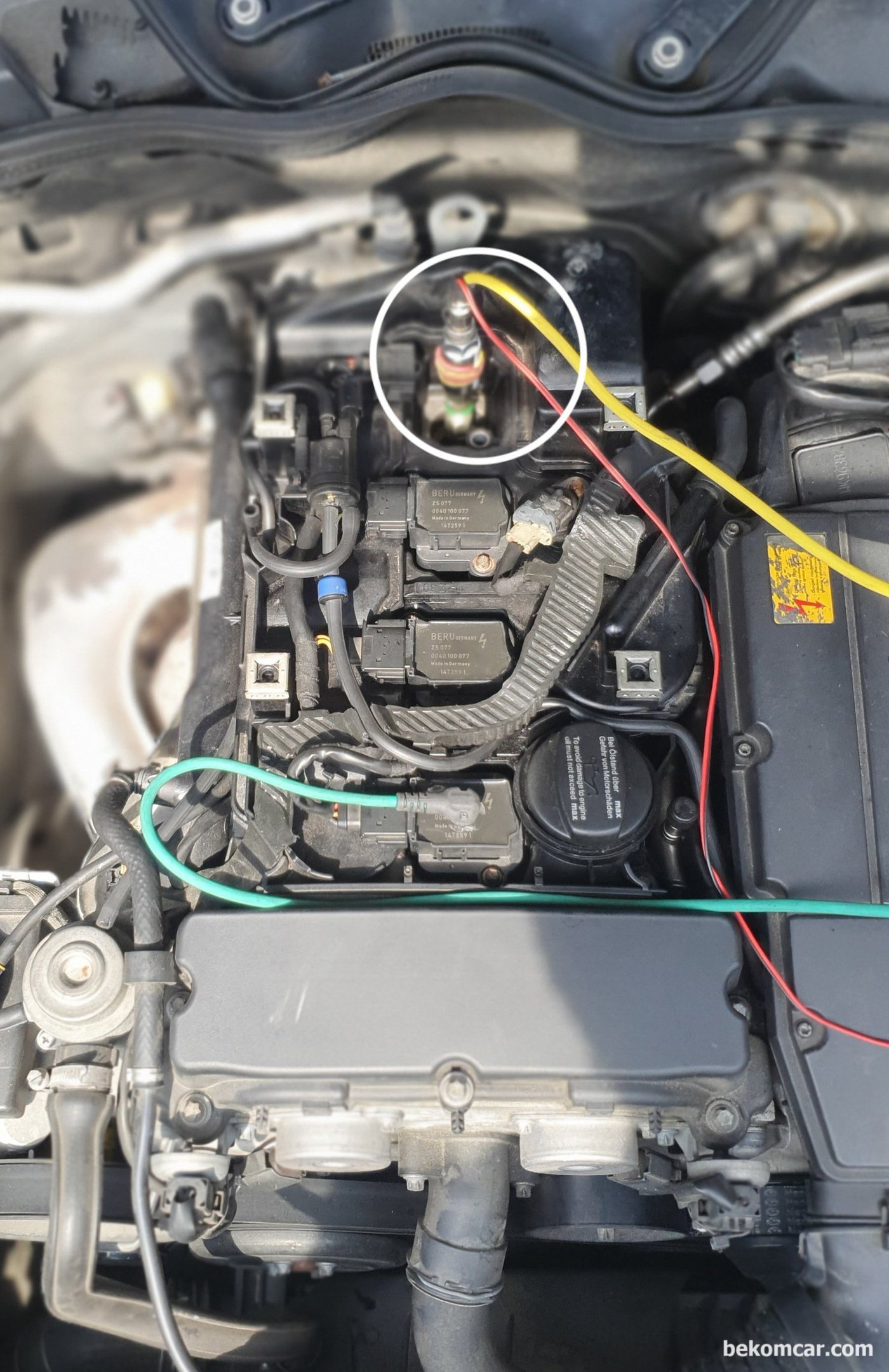 벤츠 W211 E200K P0304 실화진단 관련기록 이다. MartinLoren.com 의 HS512Max 자동차전용 스코프와 ROTKEE.com 의 PS16 실린더압축압력센서 (In Cylinder Pressure Transducer)를 이용했다|贝科姆汽车 (bekomcar)