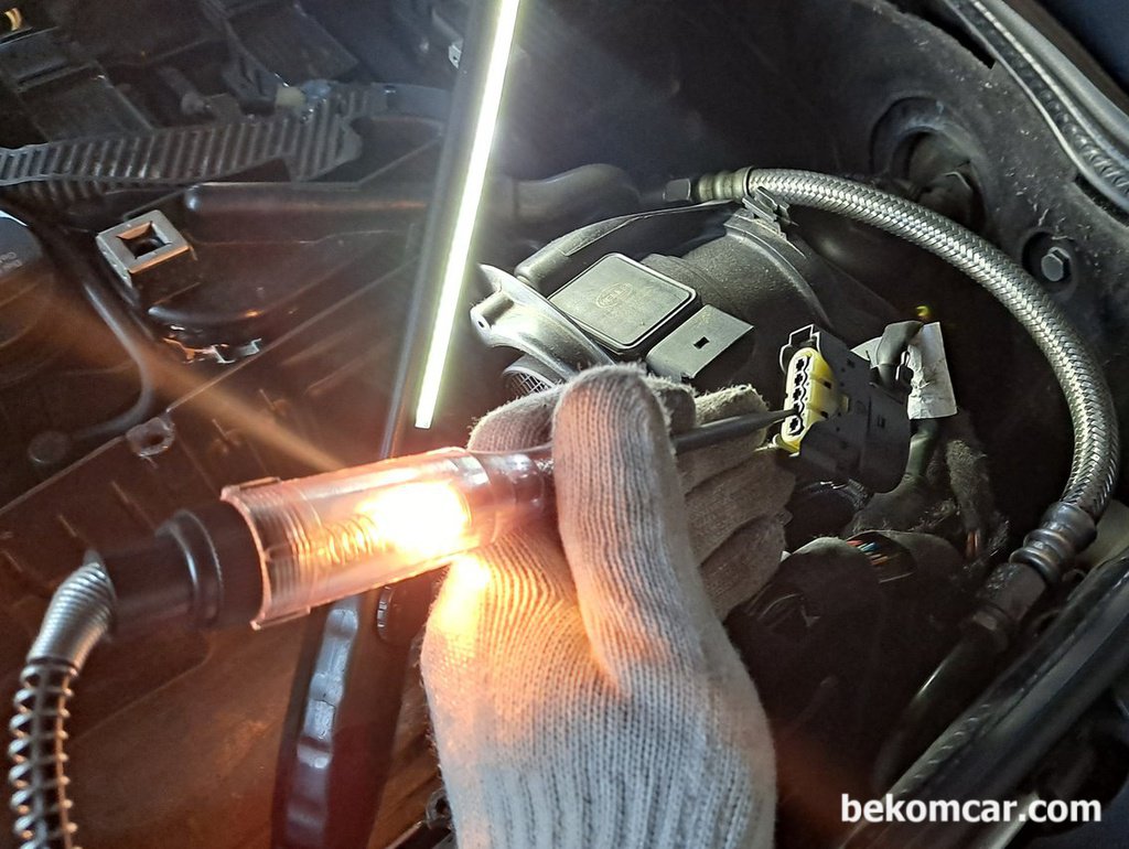 벤츠 W211 E200K MAF 공기량 센서 진단작업|베콤카 차량정밀진단