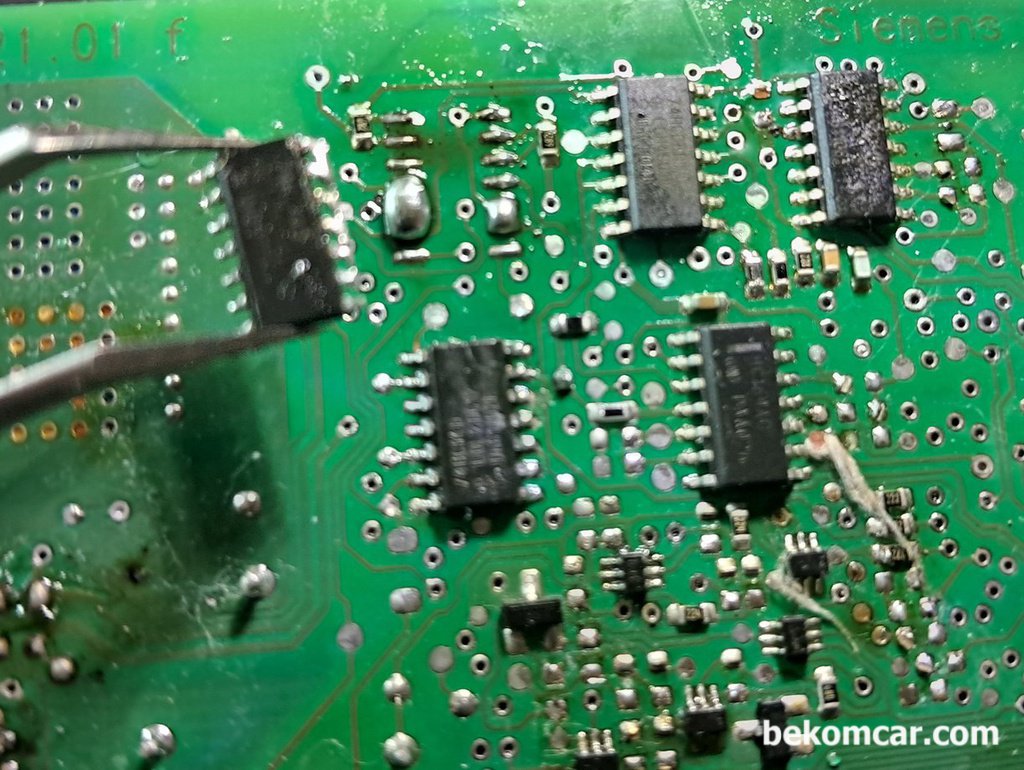 ECM등 자동차 전장장치 모듈 PCB 칩 작업기록|ベコムカー (bekomcar)