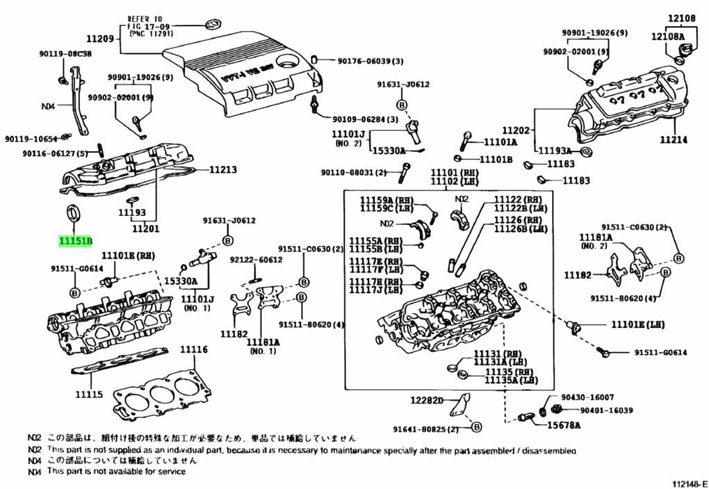 11151B 혹 90311-38034 Seal, Camshaft x 2개|bekomcar.com