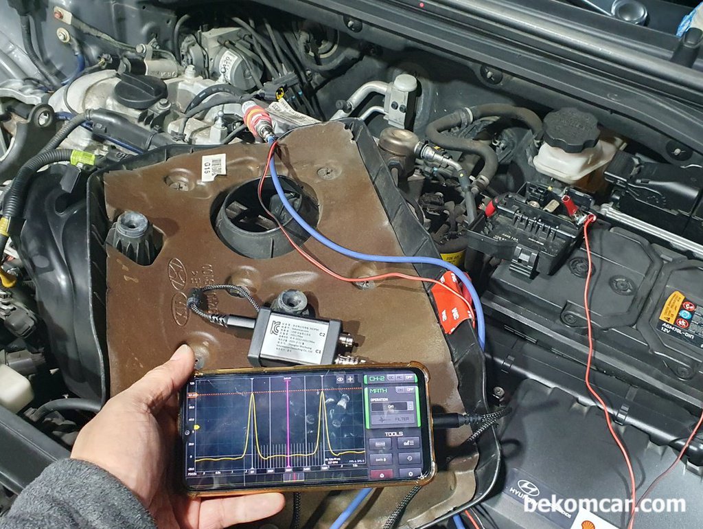 현대자동차 아반떼 AD 엔진점검 압축압력파형등 기록|بيكومكار  (bekomcar)