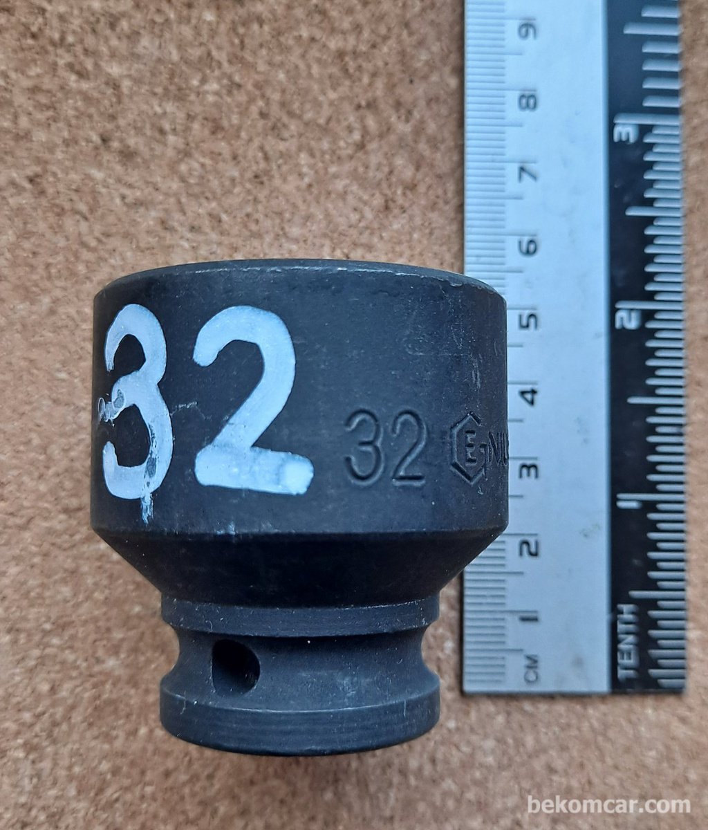 6각 32mm 임팩트용 1/2" 소켓|베콤카 차량정밀진단