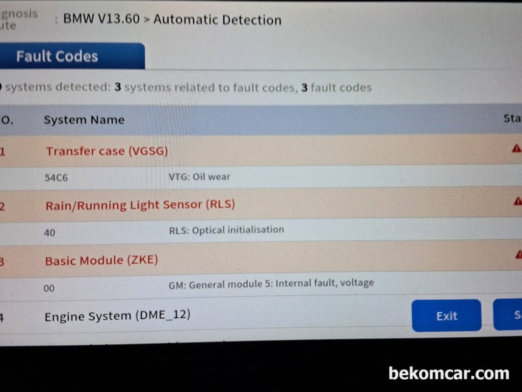 BMW X5 E53 2004년 54C6 고장코드 분석|베콤카 (bekomcar.com)