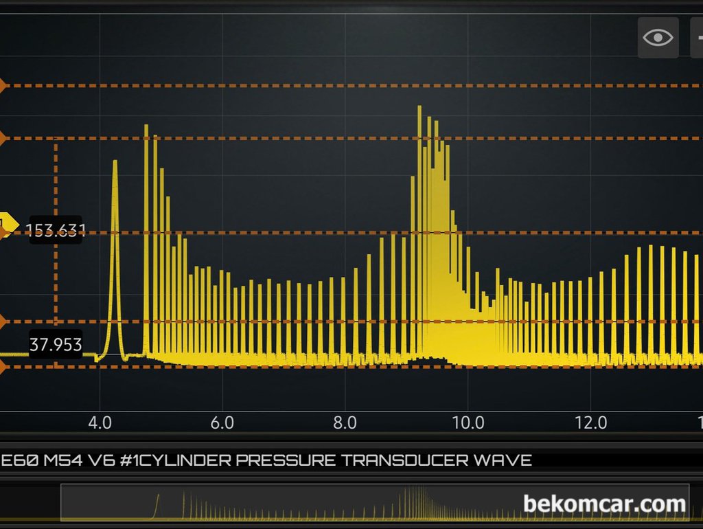 BMW E60 M54 엔진건강 검진, 실린더압축압력센서 기록|بيكومكار  (bekomcar)