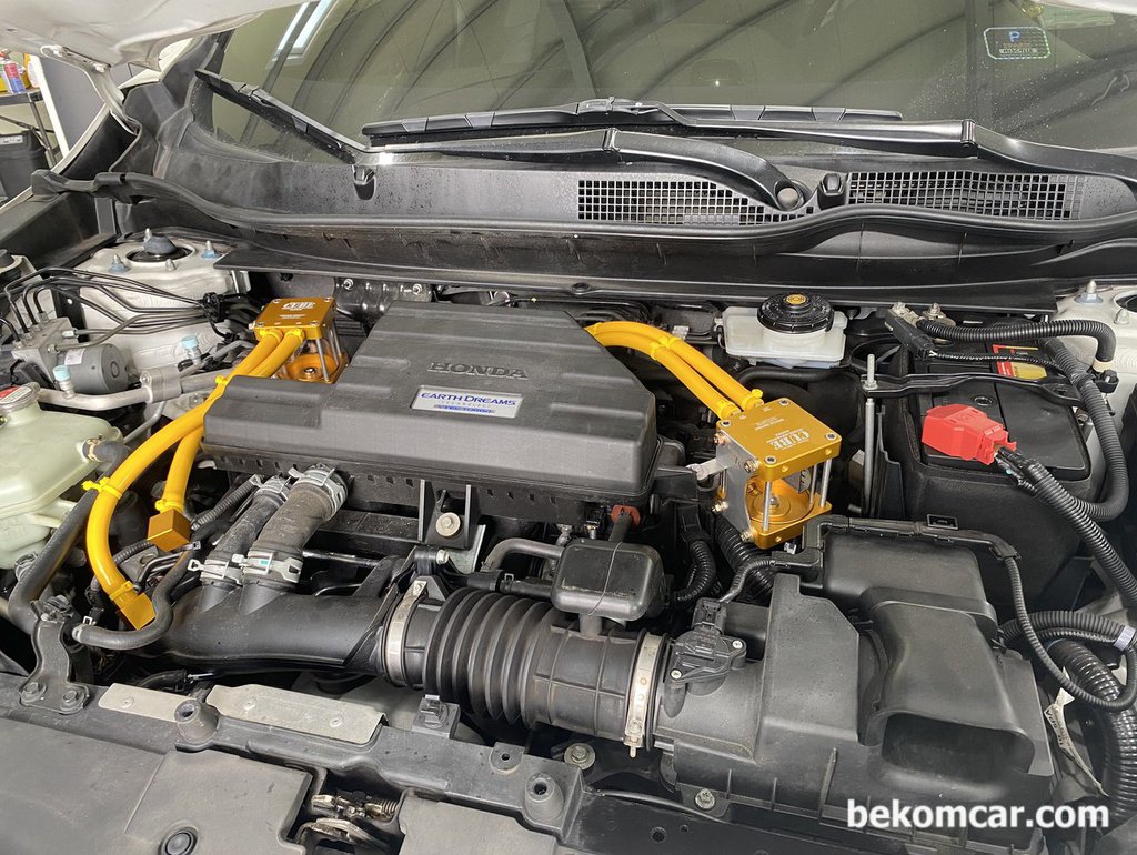 혼다 CR-V 5세대, 오일 캐치캔 설치후 엔진룸이다|bekomcar.com