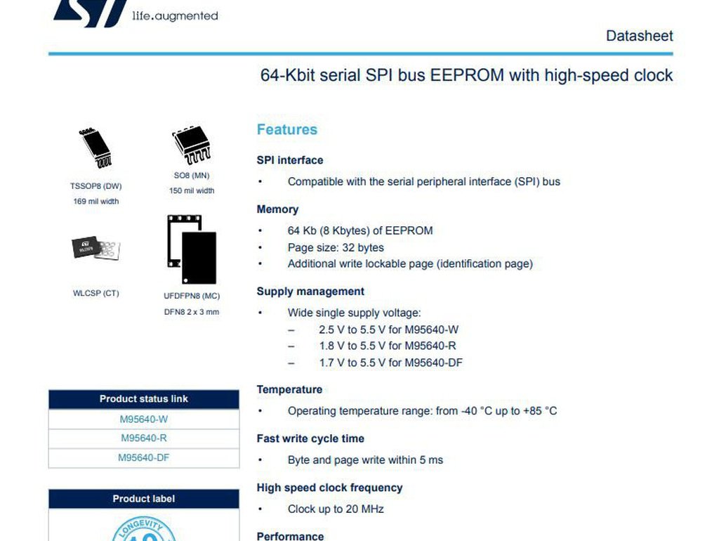 포드 익스플로러등 ECU에 많이 사용되는 ST M95640 EEPROM|贝科姆汽车 (bekomcar)