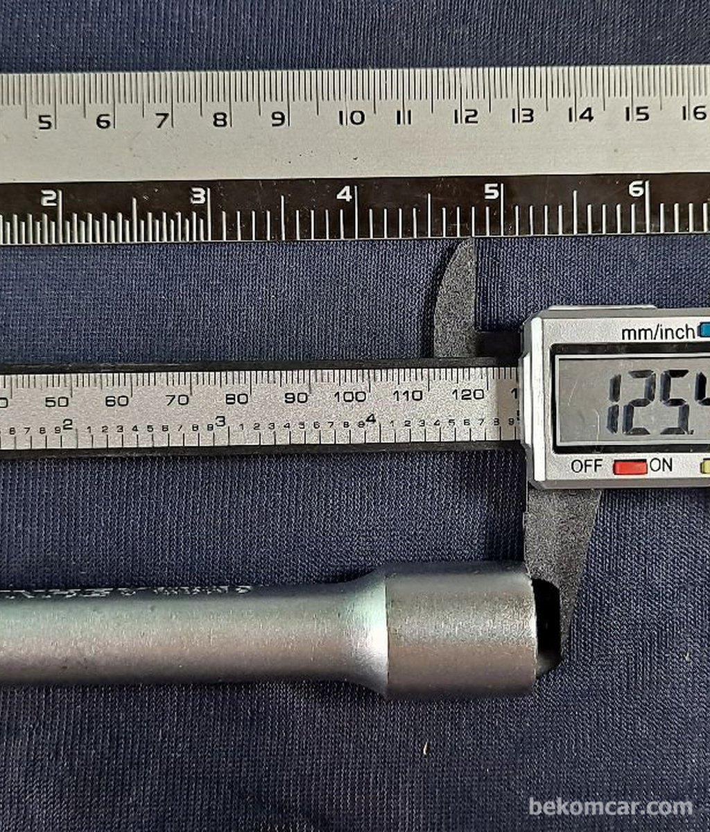 125 毫米（5 英寸）长的延长杆，用于 1/2 英寸棘轮|贝科姆汽车 (bekomcar)