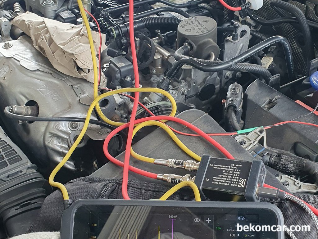 P0300 실화증상 벤츠 CLA250 실린더압축압력 파형분석 기록|bekomcar.com