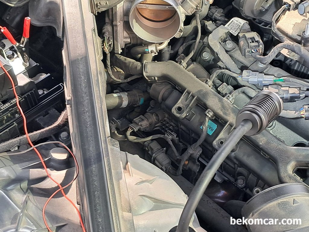 현대자동차 2019년 G80 3.3L GDI 쓰로틀바디 청소 및 학습값 리셋|بيكومكار  (bekomcar)