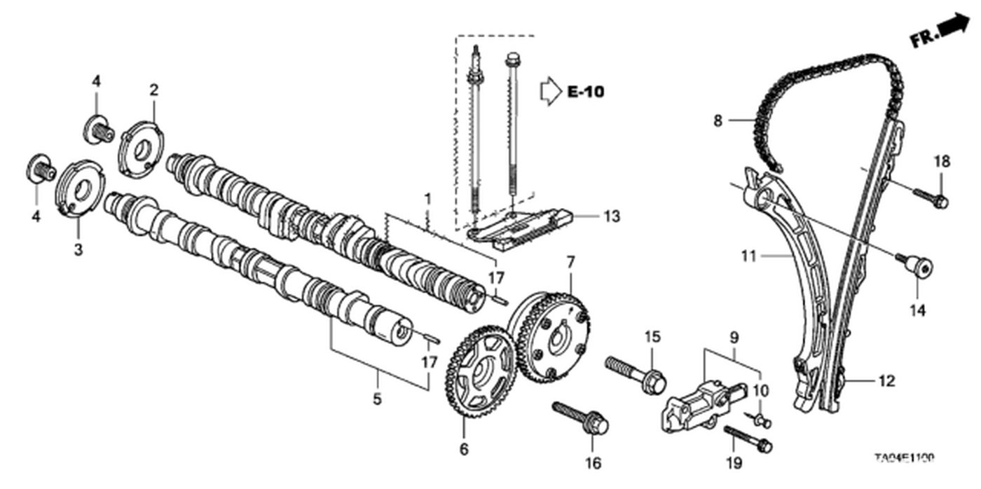 #7, 14310-R5A-305 Actuator, VTC (46T)|بيكومكار (bekomcar)