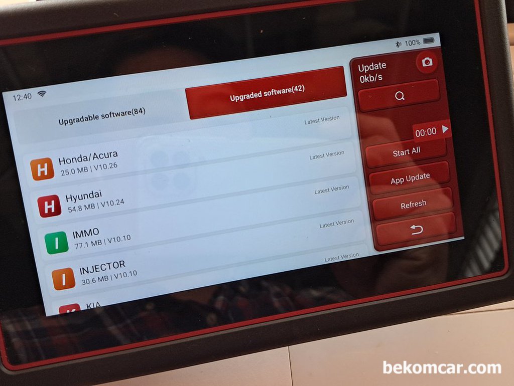 베콤카에서 사용하는 진단기, 소프트웨어 업데이트|بيكومكار  (bekomcar)