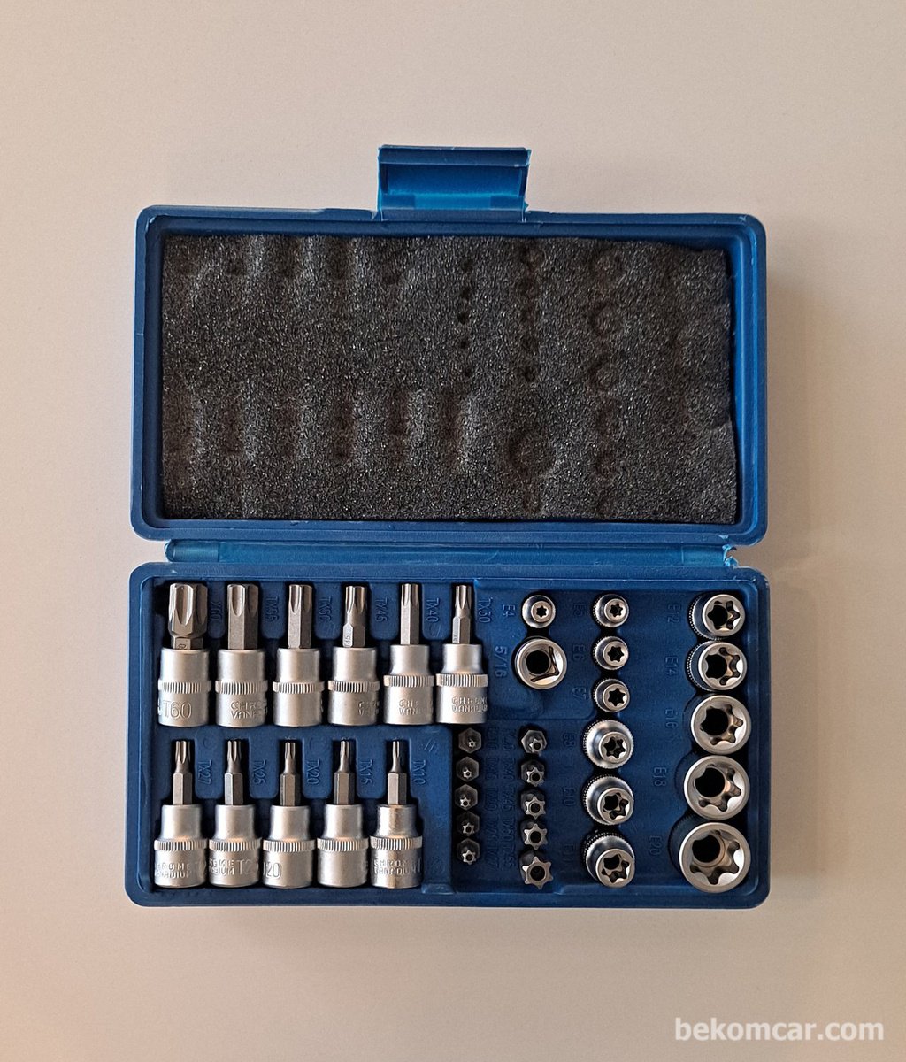 별소켓 Torx소켓 1/4" 와 3/8" 세트|ベコムカー (bekomcar)