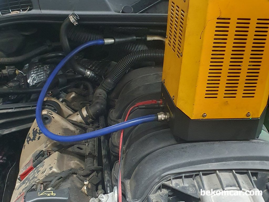 포르쉐 카이엔 S 배기가스증발 고장코드 연막테스팅|ベコムカー (bekomcar)