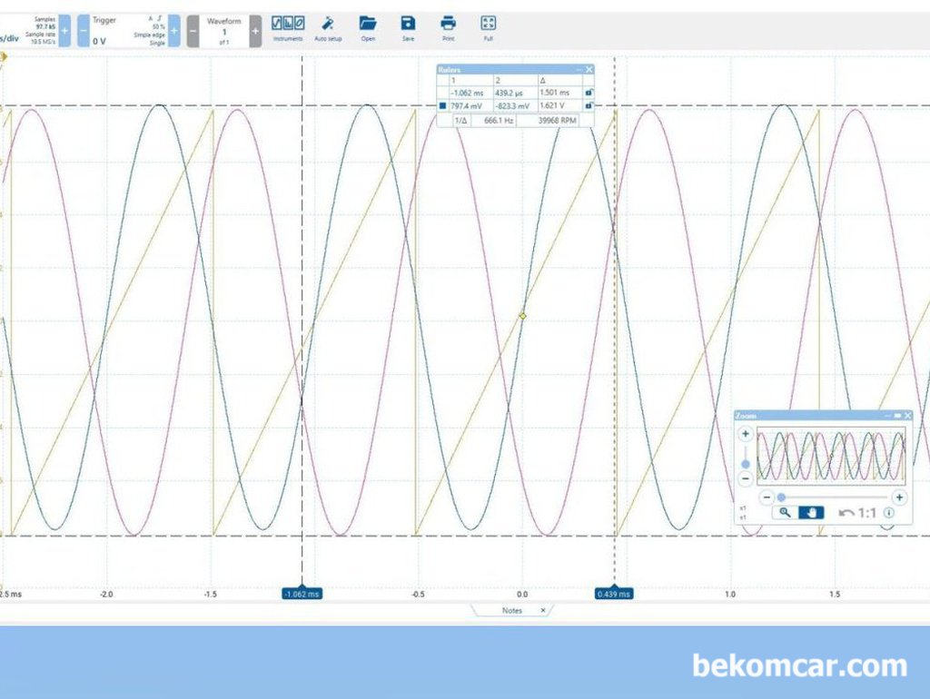 차량진단에 필수인 오실로스코프, PicoScope 7 S/W 이해|bekomcar.com