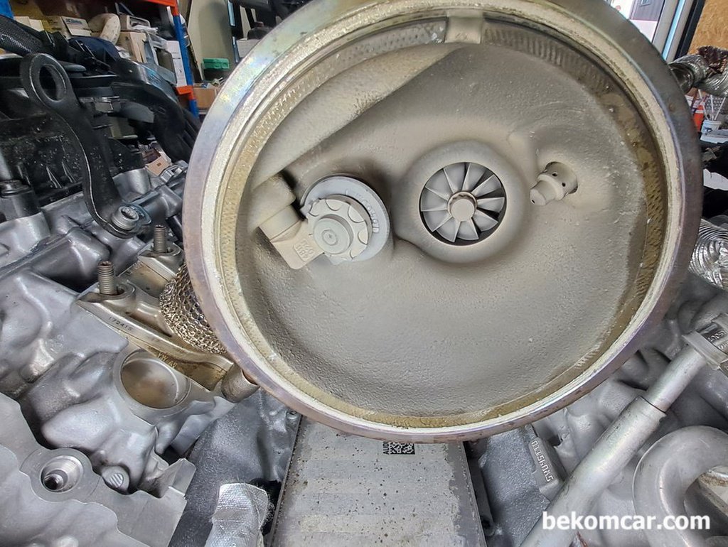 포르쉐 (Porsche) 터보내부 모습 Wastegate & Turbine|贝科姆汽车 (bekomcar)