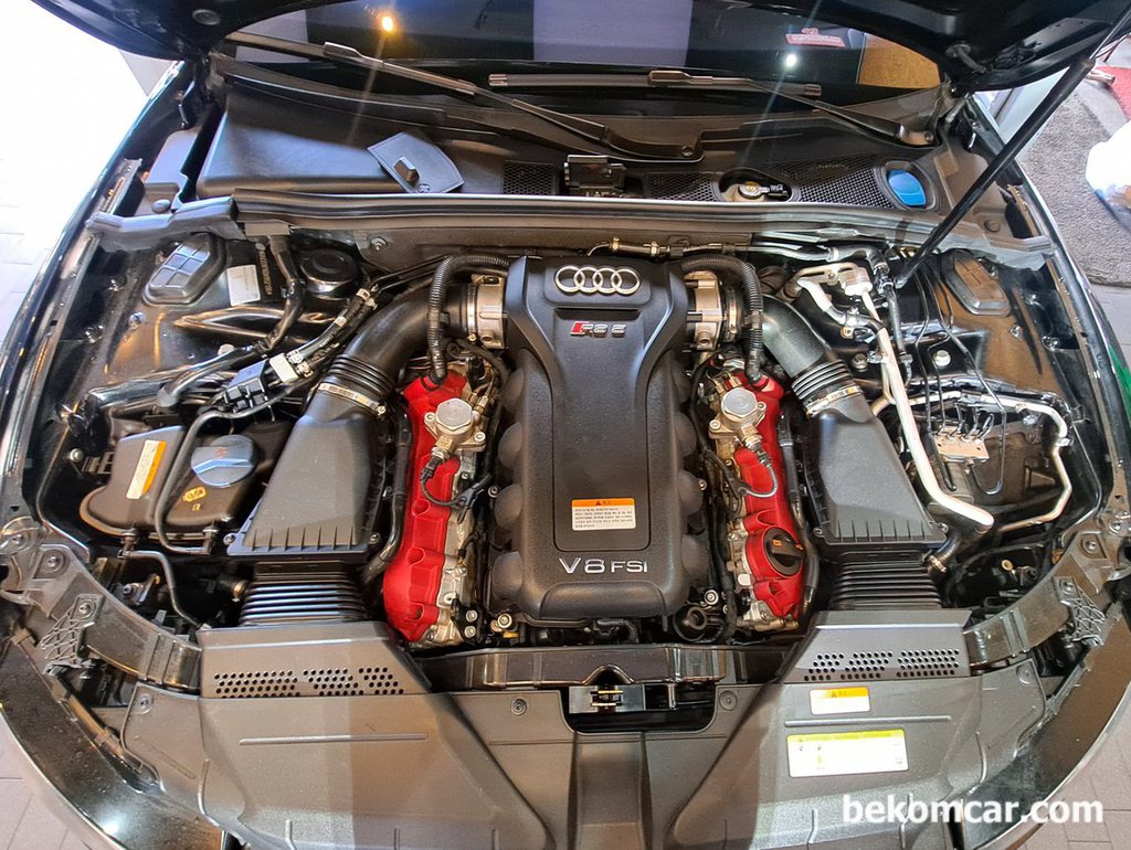 아우디 RS5 8기통 FSI 꽈트로 엔진룸|ベコムカー (bekomcar)