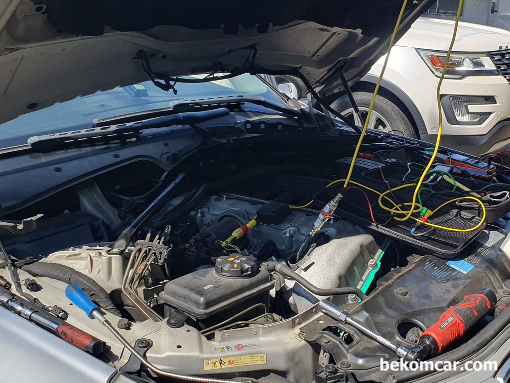 BMW 525i E60 시동꺼짐 실린더압축압력센서 파형 분석기록|بيكومكار  (bekomcar)