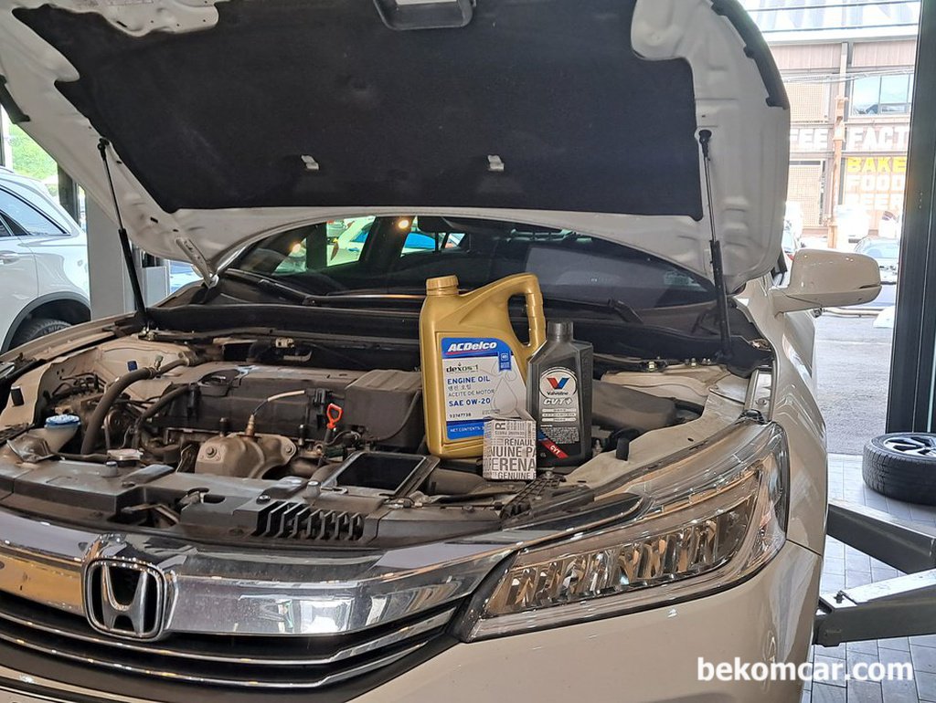 혼다 어코드 9세대 오일류 교환 및 진단기 점검|bekomcar.com