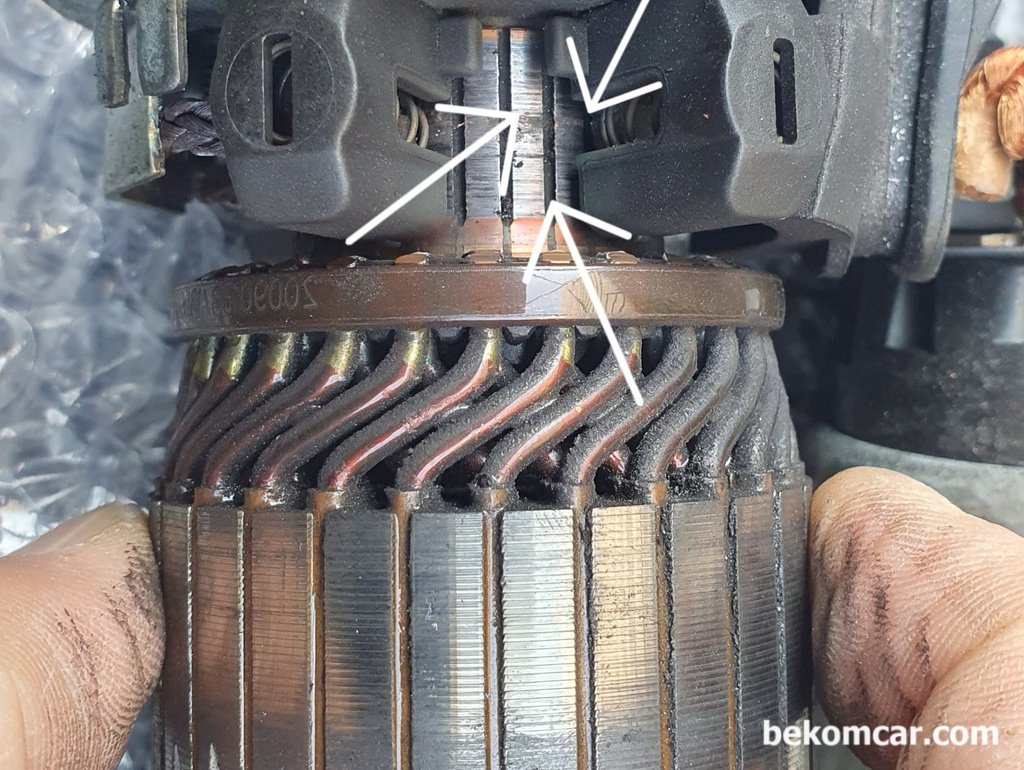 간헐절 시동불량 원인중 하나, 시동모터 (세루)|بيكومكار  (bekomcar)