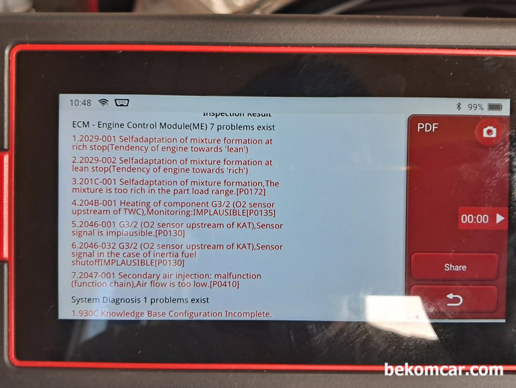 P0172 농후? P0171 희박? OL? CL? E200K 사례|بيكومكار  (bekomcar)