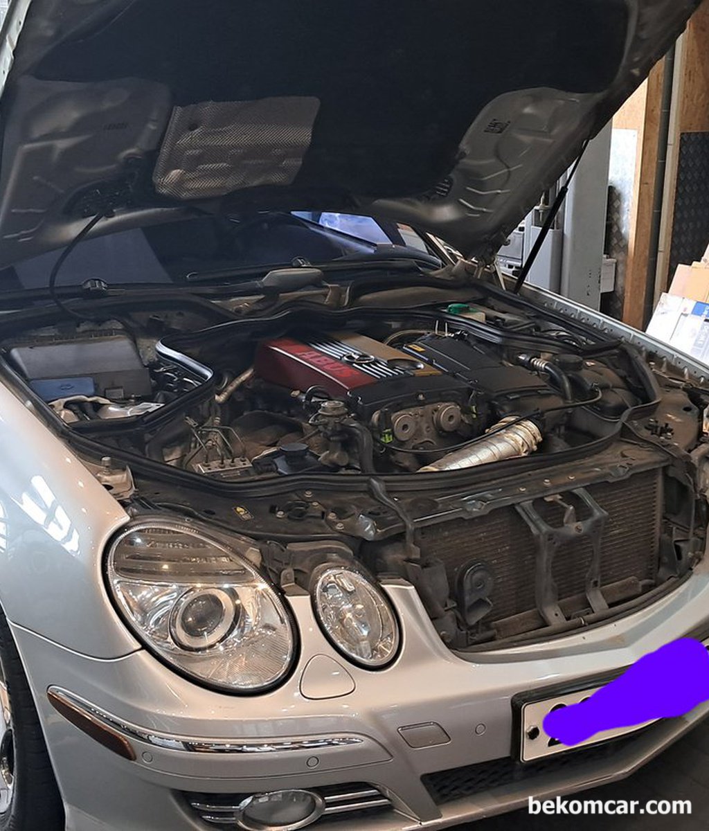 W211 후기형 2007년 E200K 벤츠의 고질적인 호스 크랙이 어디에 있나요?|베콤카 차량정밀진단