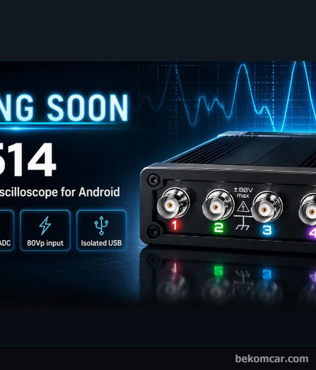 4채널 HS514 오실로스코프 KC인증 진행 중, 사전 주문 접수중 입니다|bekomcar.com