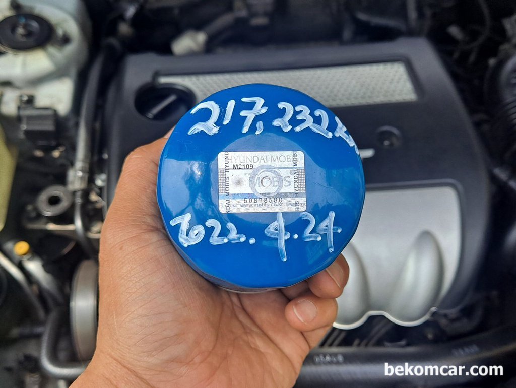 엔진오일 교환시 오일필터에 날자 와 키로수를 적어두면 더 좋겠다|贝科姆汽车 (bekomcar)
