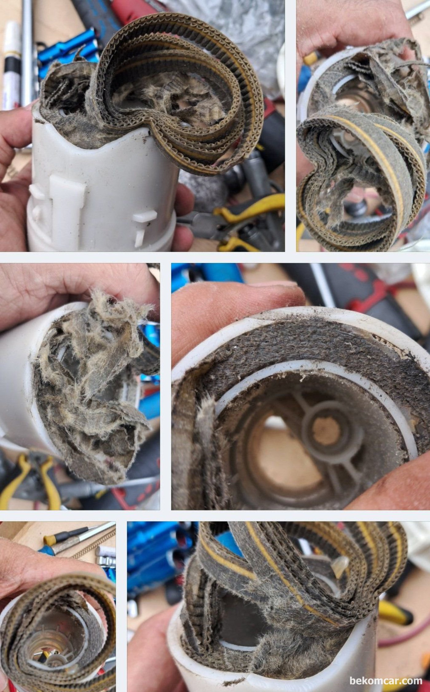 가능한 저압 연료펌프 교환시 꼭 연료필터 교체도 같이해준다. 약 10만키로 쯤 연료필터 막힘정도가 상당하다.|贝科姆汽车 (bekomcar)