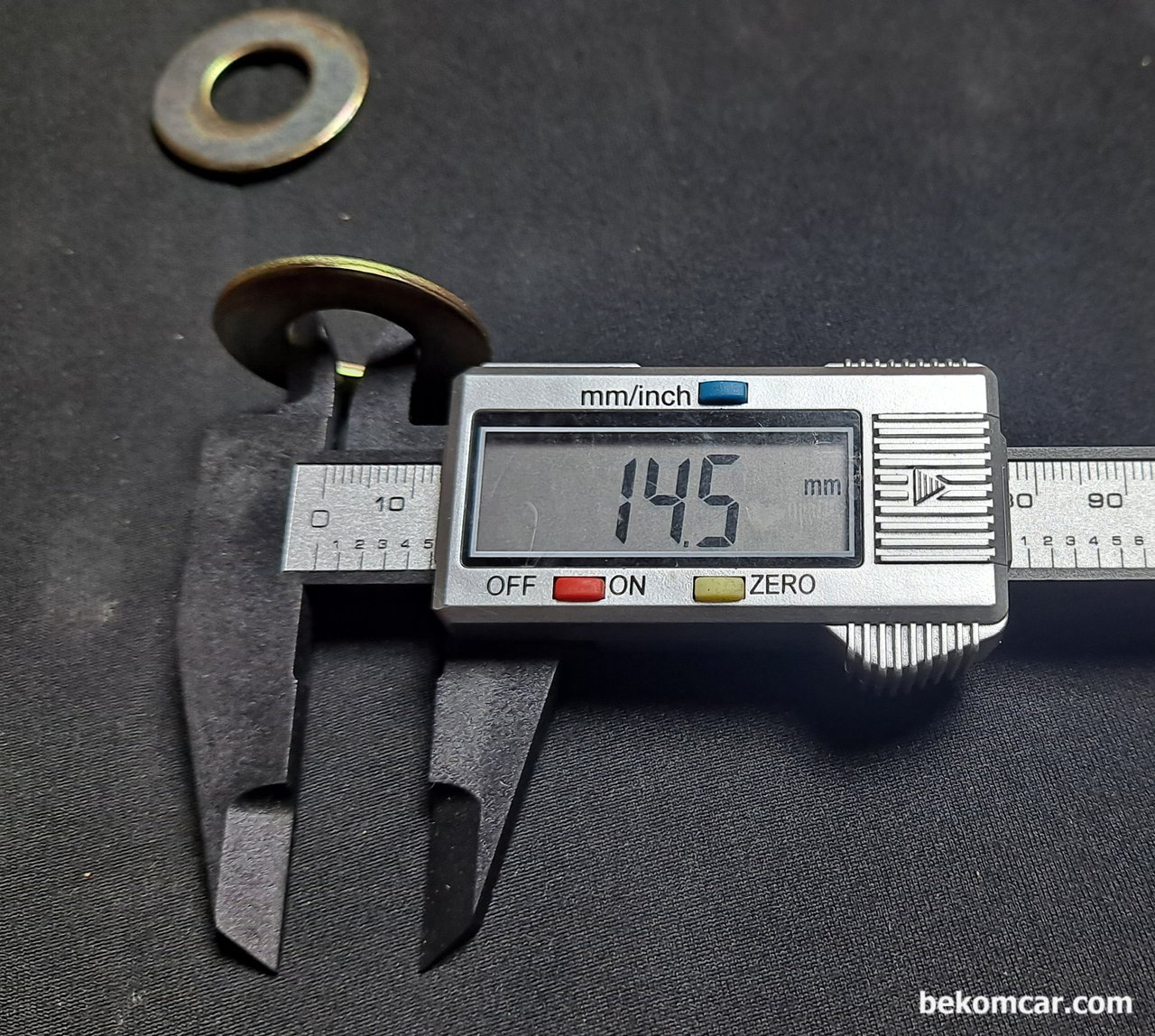 엔진마운트 응급조치, 전 후 차이가 크다, 내경이 약 14.5mm 정도|بيكومكار (bekomcar)