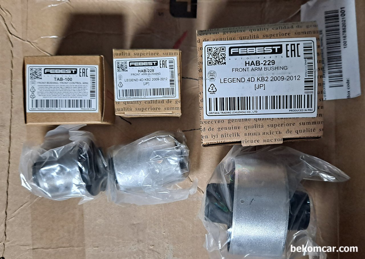 FEBEST TAB-100, HAB-228, HAB-229 혼다 레전드 콘트롤암 부싱, |bekomcar.com