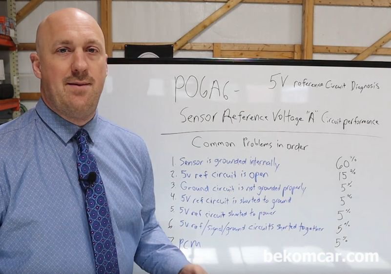 P06A6 Sensor Reference Voltage A Circuit// 5V Reference circuit, Common problems in the order with 5Volt reference. Courtesy of https://www.youtube.com/watch?v=sXm5cctStvY|베콤카 차량정밀진단