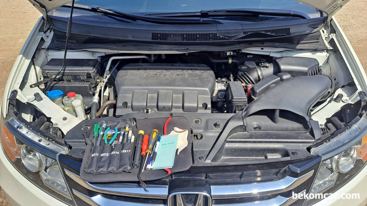 혼다 오딧세이 2016년 3.5L VCM iVTEC 엔진탑재, 북미직수입 차량, 혼다 오딧세이 2016년 3.5L VCM iVTEC 엔진탑재 전체 엔진룸|贝科姆汽车 (bekomcar)