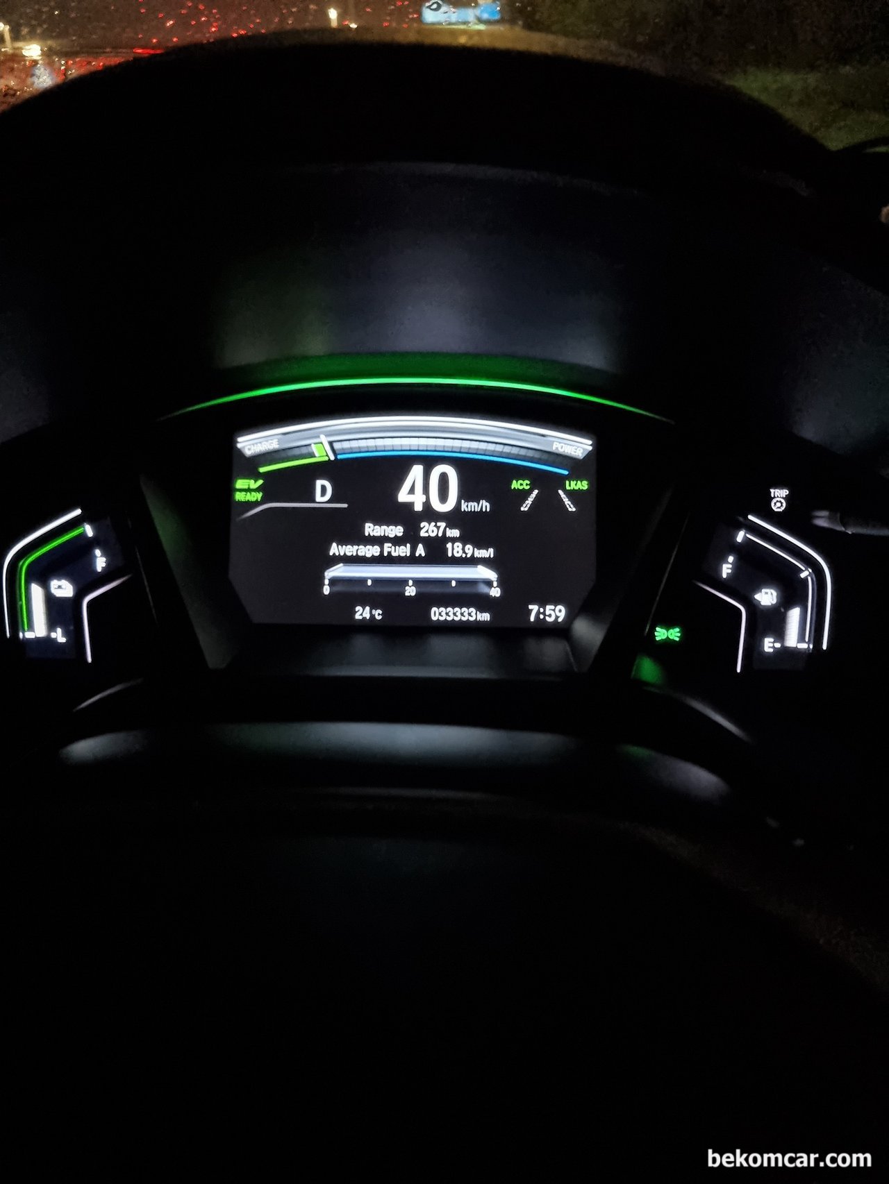 혼다 CR-V 5.5세대 하이브리드 계기판사진, 혼다 CR-V 5.5세대 하이브리드 계기판사진. 사진: CR-V owner's club, https://cafe.naver.com/crv/95548|bekomcar.com