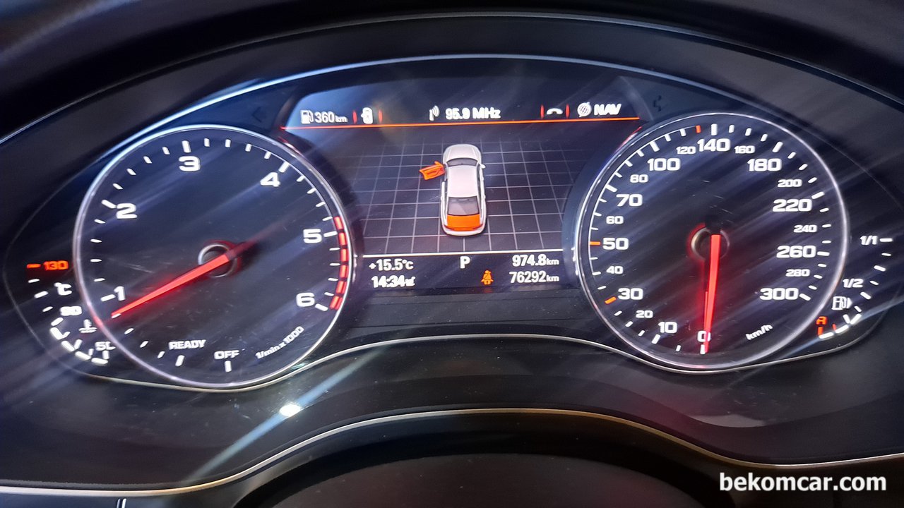 아우디 2016년형 A6 35TDI 연료게이지가 이상합니다. 연료를 넣어도 게이지가 0 이고, 탱크시스템 오작동 과 진단기에 B10581B 고장코드가 나옵니다., 아우디 2016년형 A6 35TDI 연료게이지 이상으로 계기판에 연료가 있어도 없다고 하고, 없어도 있다고 하는 경우가 발생할 수 있다.|bekomcar.com