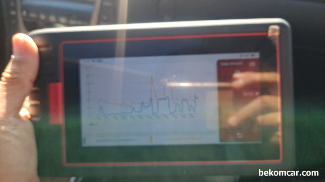 렉서스 GS430, 베콤카 점검후 100km이후 정상출력 회복, 베콤카 진단기로 ECM 각종 센서값을 분석한다. 특히 CLV, MAF, TPS, RPM, IAT,STFT, LTFT등 값을 분석하여 차량상태를 파악한다. 다음에 정비방향을 설정한다. 점검차량은 GS430차량으로 렉서스 의 대표적 차량중 하나이다.|贝科姆汽车 (bekomcar)