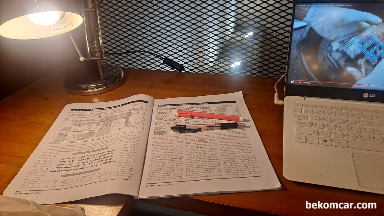 운행성 Drivability 분석 & 진단 방법론 공부중, 운행성 Drivability 분석 진단 방법론에 Fuel Trim 과 진단의 기초 과정이다. 이 케이스 스터디는 Motor Age 2016 7월호 P.20 에 실린사례이다.|ベコムカー (bekomcar)