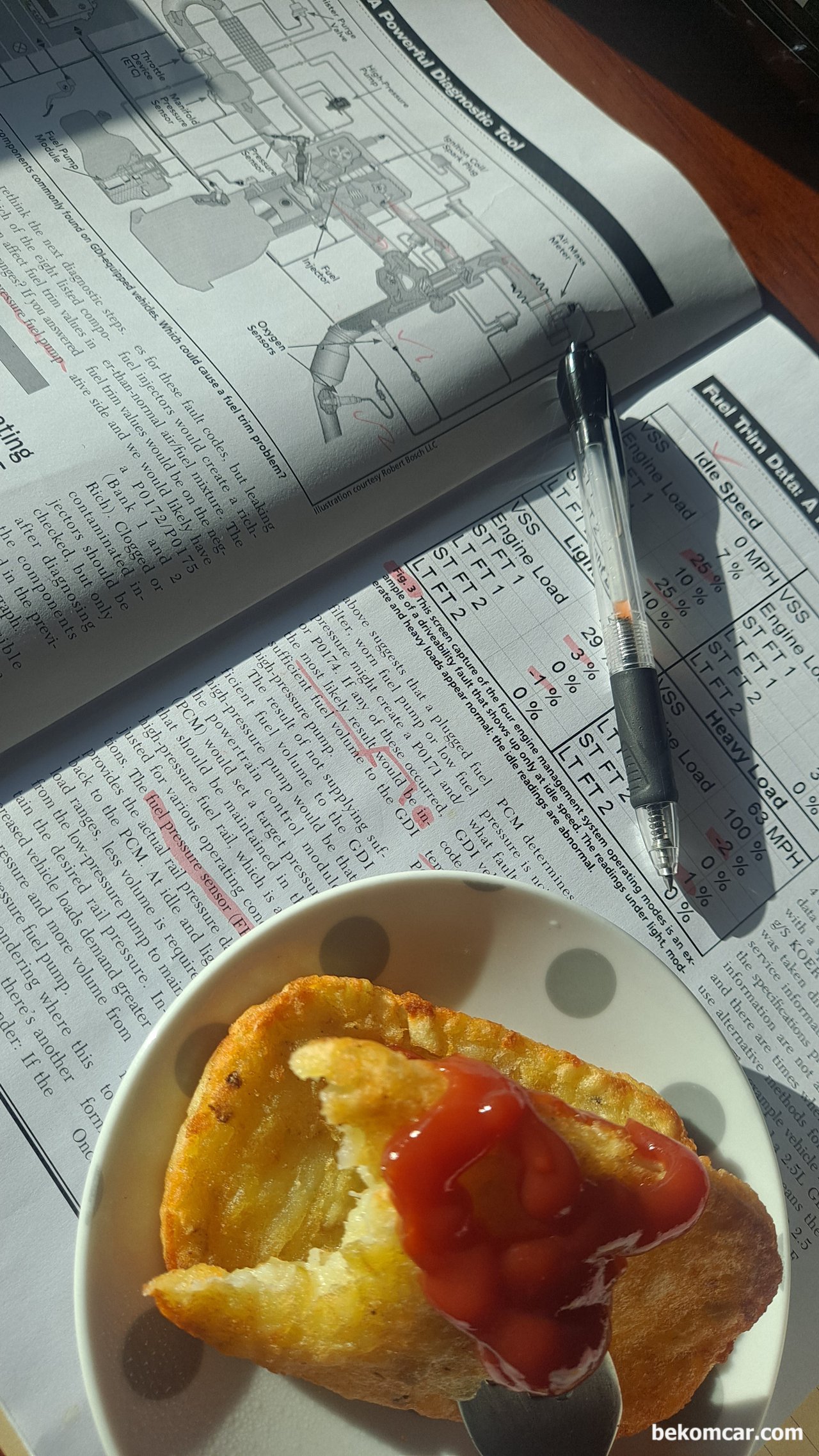 크리스마스의 일상, 참 많이 변했다, 차량진단의 기본데이터를 공부한다. 내가 많이 이해하는 만큼 고객의 머리카락을 보존하는데 하나의 역할을 할 것이다. Courtesy of MOTOR AGE P.20 July 2016, Fuel Trim Diagnosis by Bob Pattengale|bekomcar.com