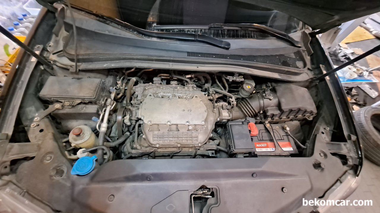 아큐라 MDX 3.7L 2008, 캐나다 태생이다, 아큐라 MDX 3.7L 2008, 전체적인 엔진룸은 여타의 아큐라 혼다 J35 J37엔진과 거의 같다.|贝科姆汽车 (bekomcar)