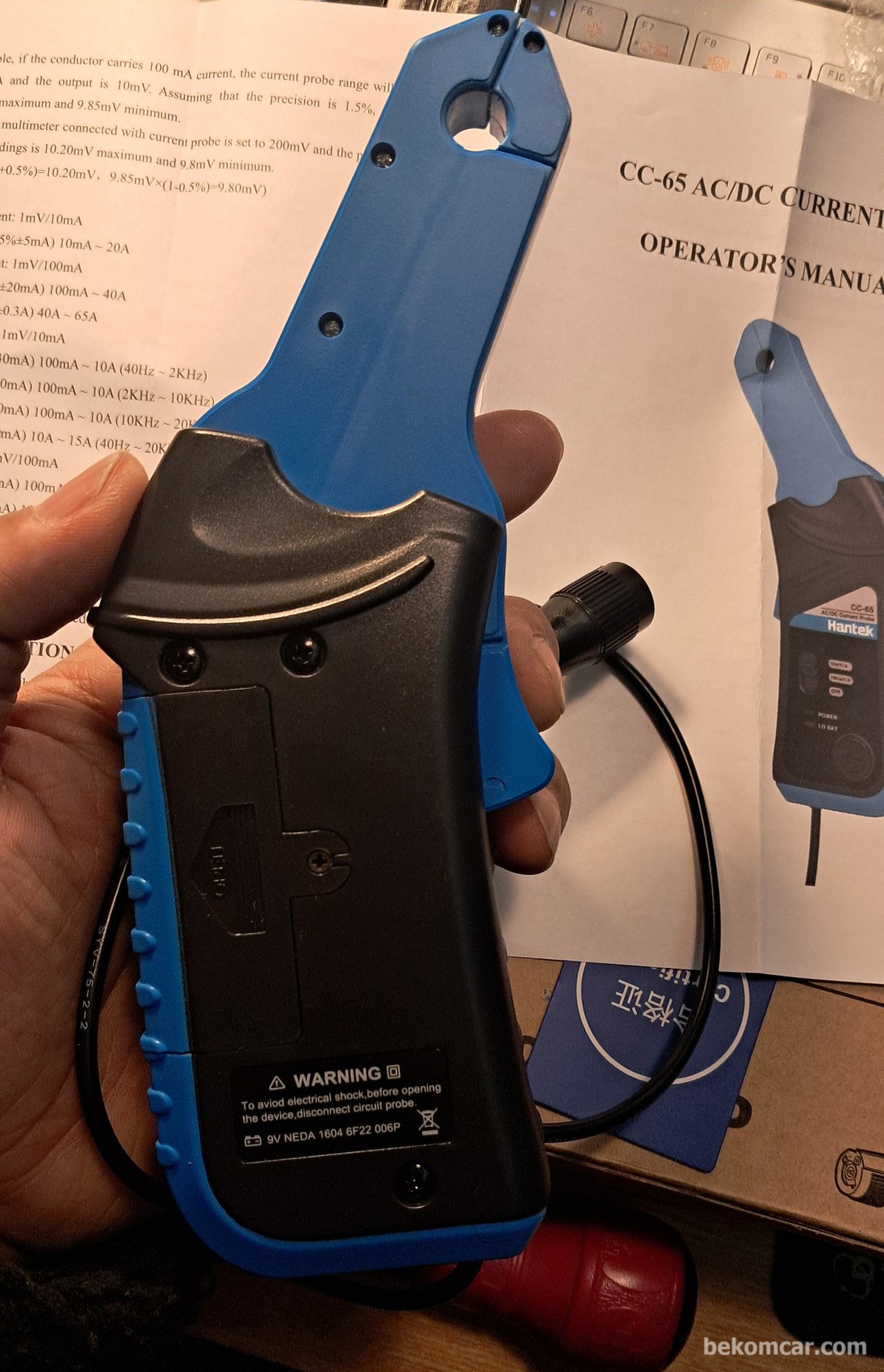Click for slide show Left Image-Oscilloscope CC65 AC/DC Current Clamp Probe|bekomcar.com