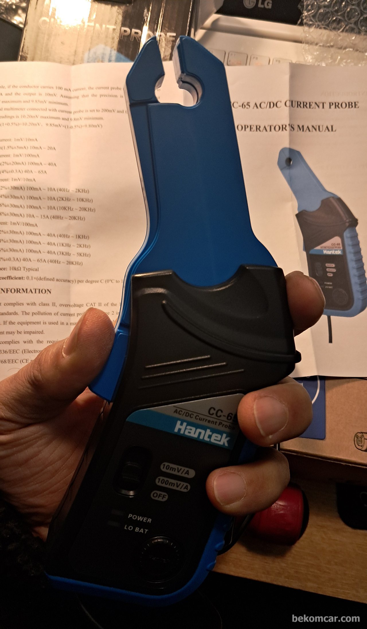 Click for slide show Bottom Image-Oscilloscope CC65 AC/DC Current Clamp Probe|bekomcar.com